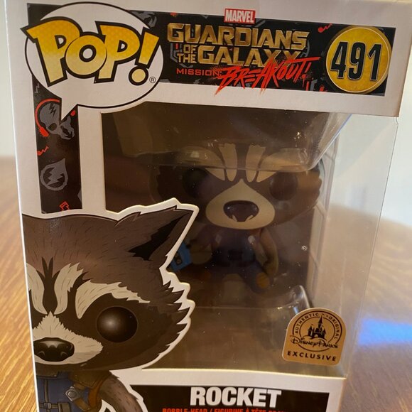 Rocket - Guardians of the Galaxy Mission Breakout Pop! by Funko - Picture 1 of 6